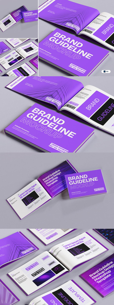 品牌指南手册（画册）模型样机 (PSD)