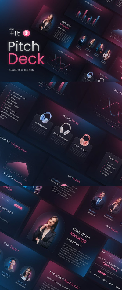 商业计划书PPT模板 (PPTX)