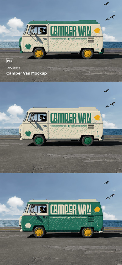 露营者货车模型样机 (PSD)