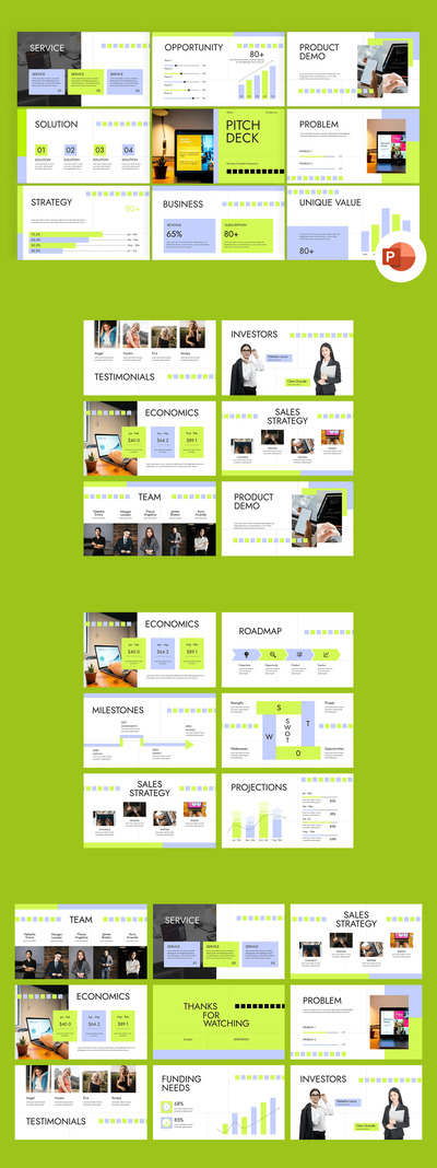 商业计划PPT模板 (PPTX)