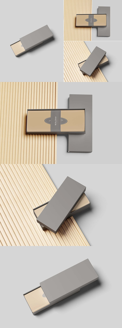 礼品盒模型样机 (PDF,PSD)