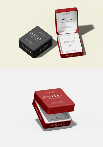 珠宝盒模型样机 (PSD,PDF)