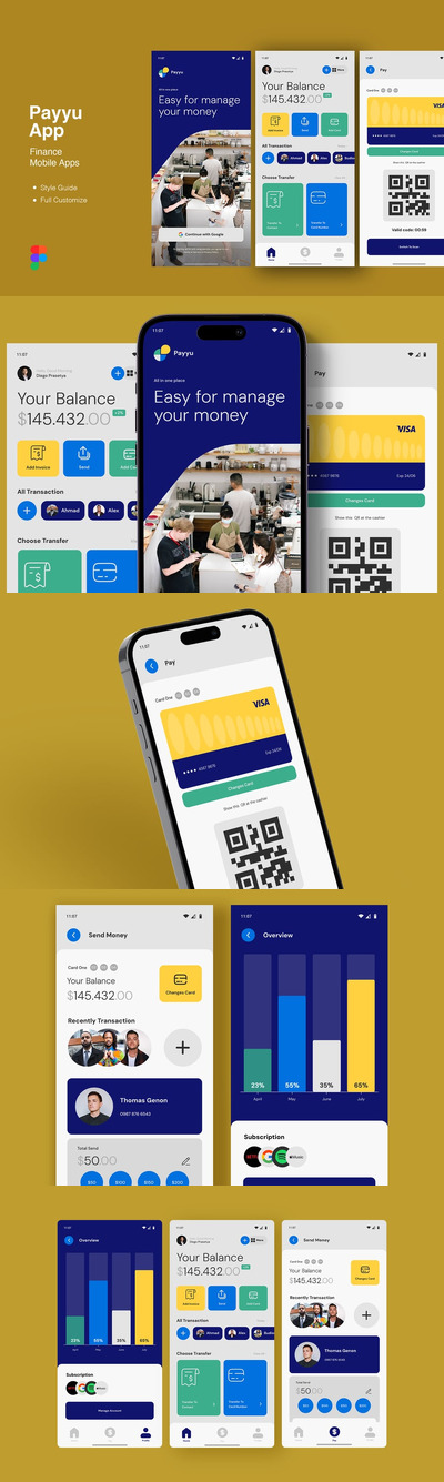 财务移动应用APP UI KIT (FIG)
