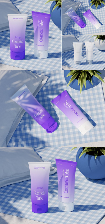 化妆管模型样机 (PSD)