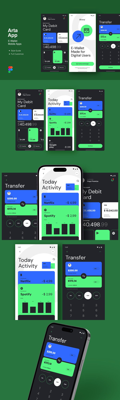 E 钱包移动应用APP UI KIT