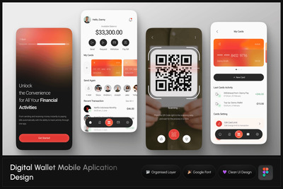 数字钱包移动应用APP UI KIT