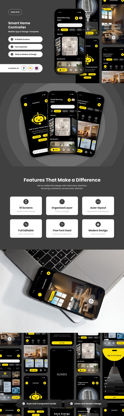 智能家居应用APP UI KIT