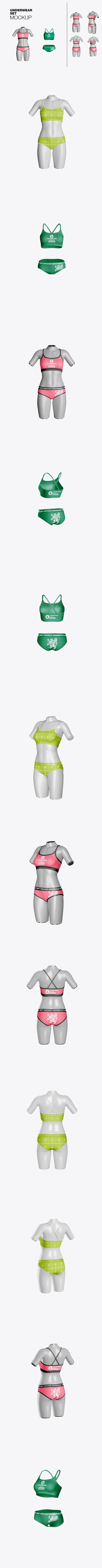 女子内衣套模型样机 (PSD)