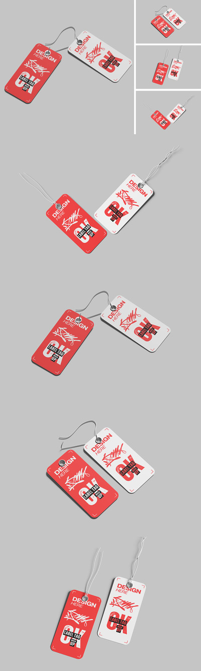 标签标签模型样机 (PSD,PDF)
