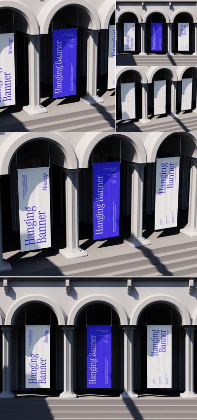 悬挂横幅模型样机 (PSD)