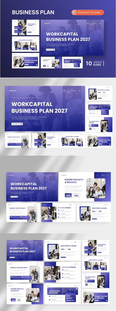 商业计划PPT模板 (PPTX)