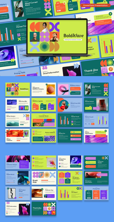 营销计划演示PPT模板 (PPTX,PPT)