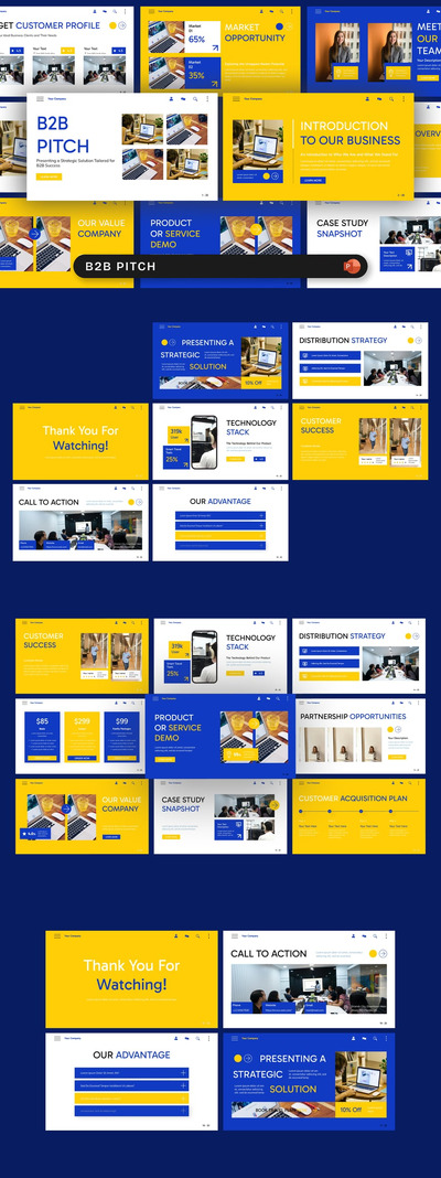 B2B销售 PPT模板 (PPTX)