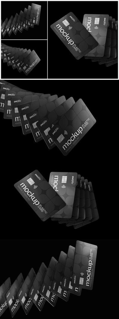 堆叠信用卡模型集样机 (PSD)