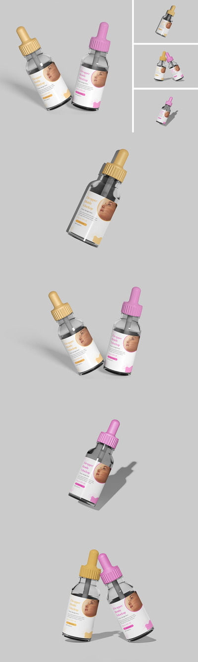 滴管瓶模型样机 (PSD,PDF)
