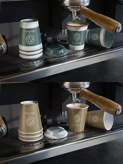 咖啡杯模型样机 (PSD)