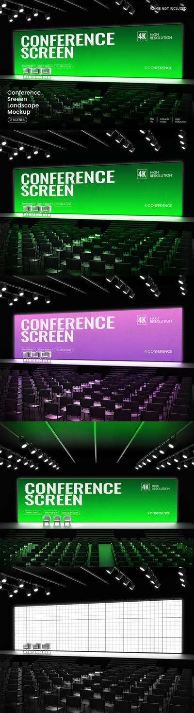 大会LED屏幕模型样机 (PSD)