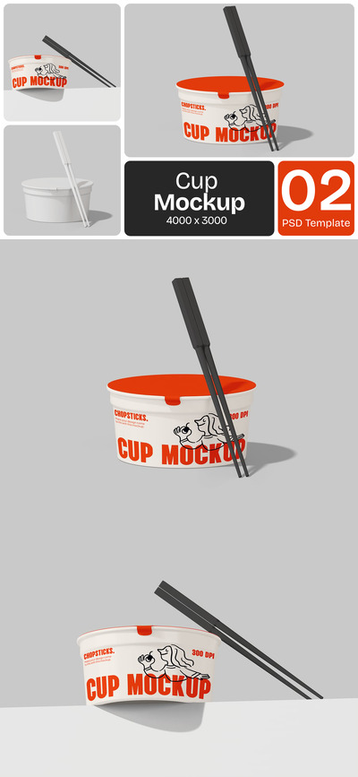 一次性碗筷设计样机 (PSD)