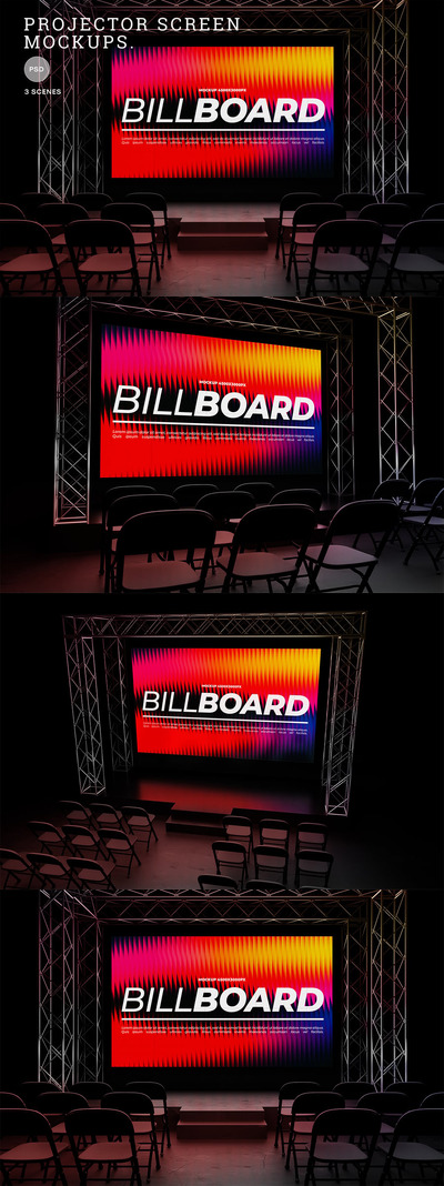 投影仪屏幕模型样机 (PSD)