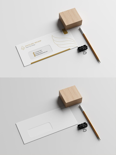 信封模型样机 (PSD,PDF)