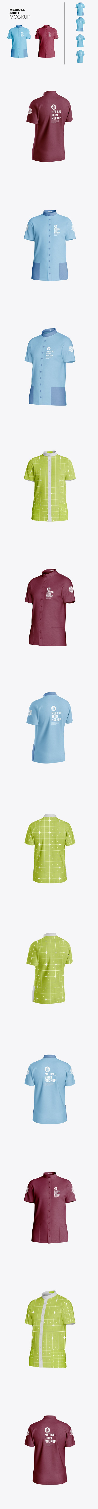 医疗衬衫模型样机 (PSD)