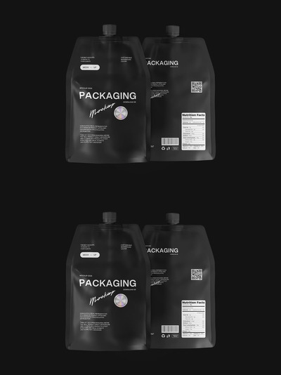 袋包装模型样机 (PSD)