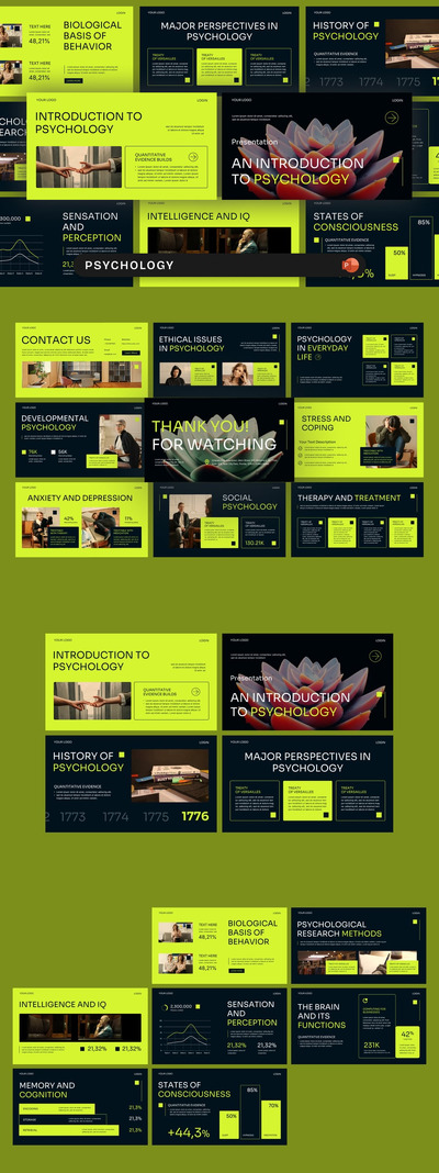心理学PPT模板 (PPTX)