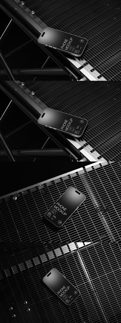 现实的智能手机模型显示模板样机 (PSD)