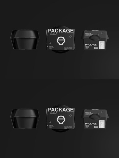 极简主义食品容器包装模型样机 (PSD)