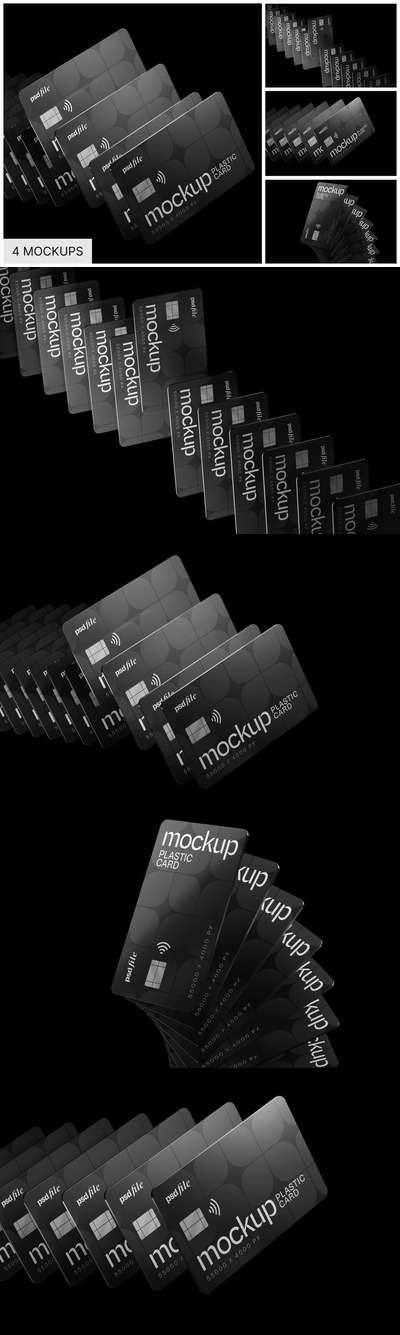 堆叠信用卡模型集样机 (PSD)