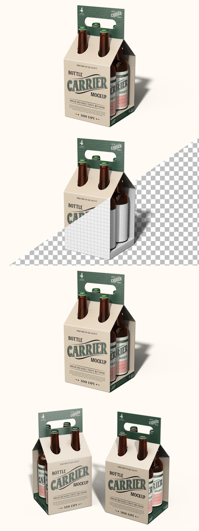 啤酒包装样机 (PSD)