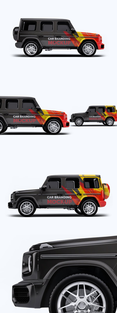 梅赛德斯奔驰G63汽车模型样机 (PSD)