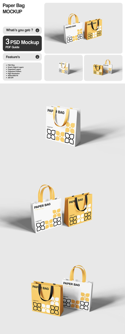 纸袋模型样机 (PSD)