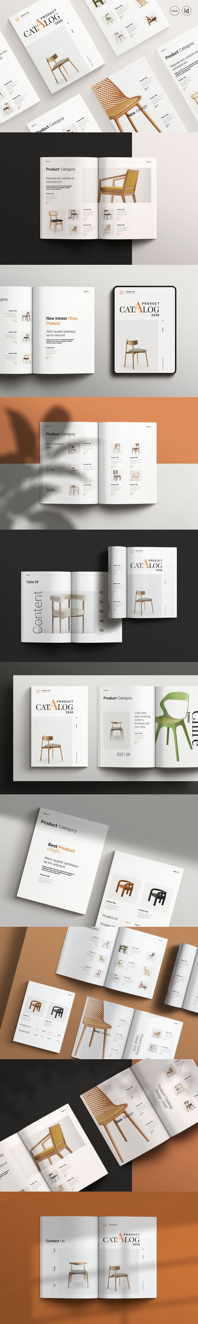 产品目录小册子模板画册模板 (INDD)