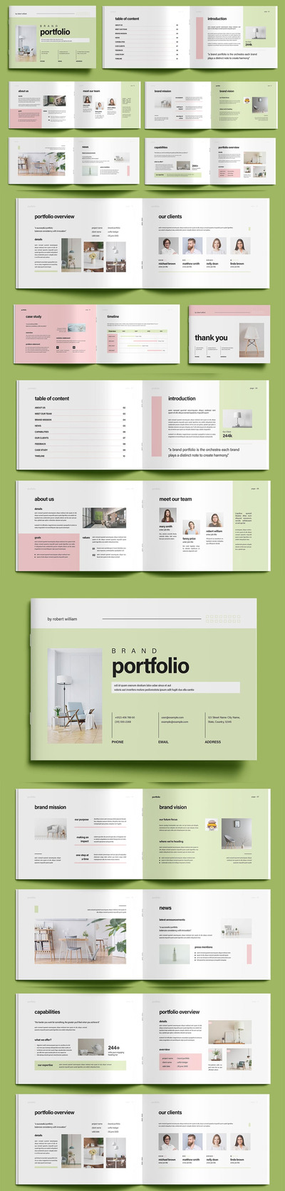 创意品牌投资画册模板 (INDD)