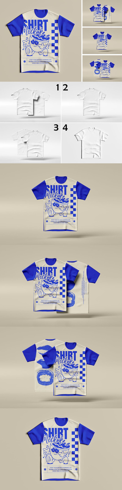 T恤模型样机 (PSD)