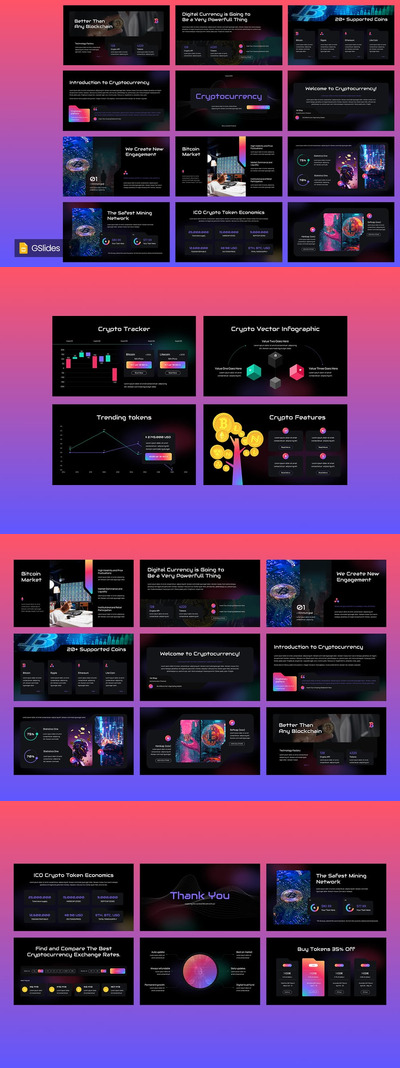 加密货币PPT模板 (PPTX)