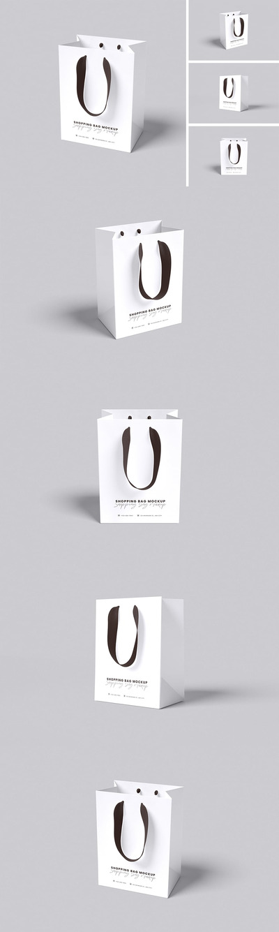 购物袋模型样机 (PSD,PDF)