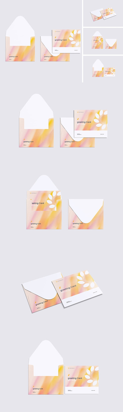 贺卡模型样机 (PSD,PDF)