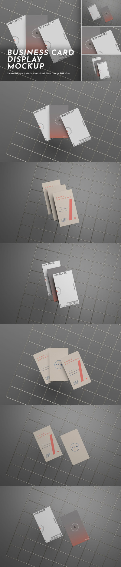 垂直名片Ver.2-模型样机 (PDF,PSD)