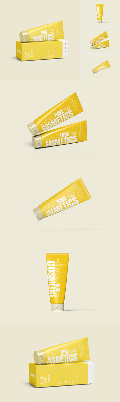 化妆管模型样机 (PSD,PDF)