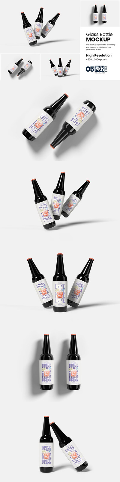 玻璃瓶模型样机 (PSD)