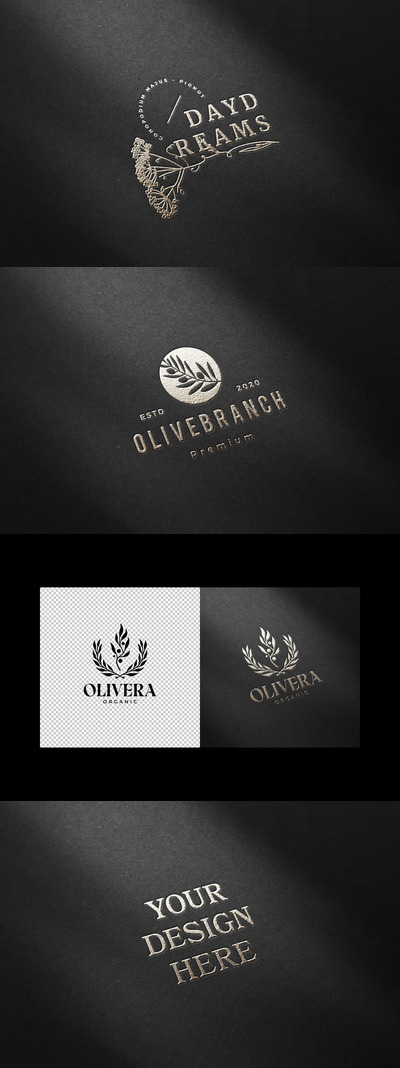 logo纸徽标模型样机 (PSD)