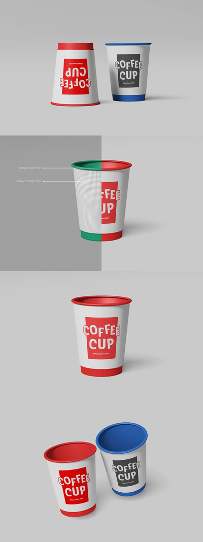 咖啡杯模型样机 (PSD)