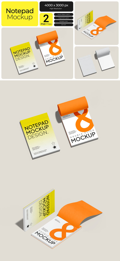 记事本的模型样机 (PSD)