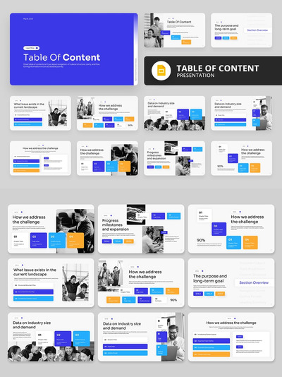 表格内容PPT模板 (PPTX)
