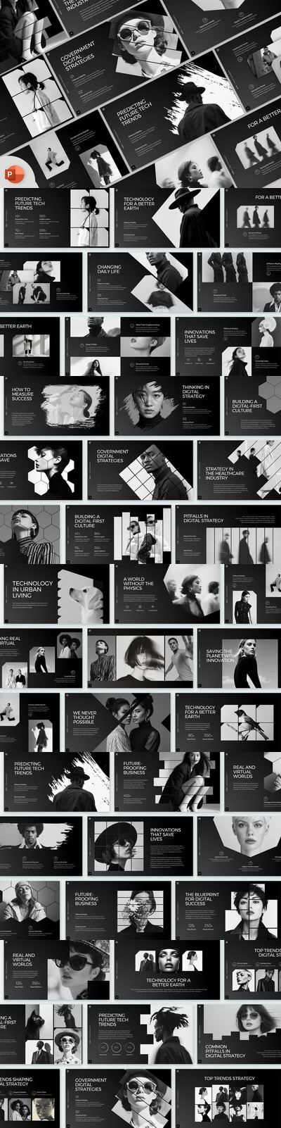 创意项目PPT模板 (PPTX)