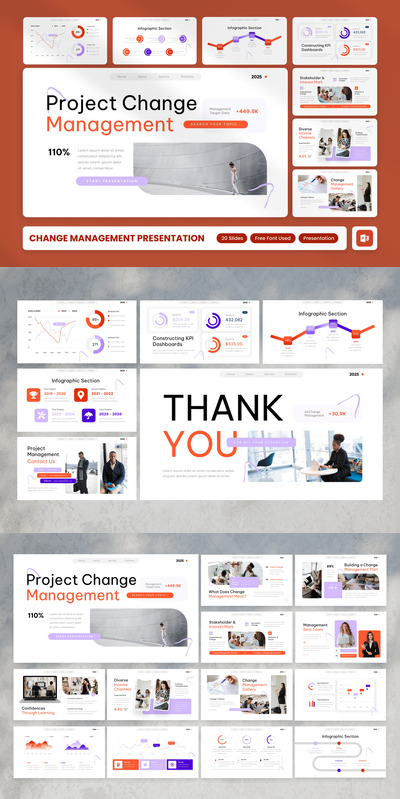 管理报告PPT模板 (PPTX)