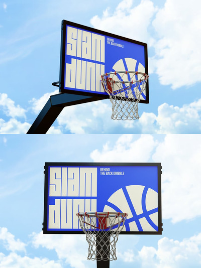 篮球篮板箍模型样机 (PSD)