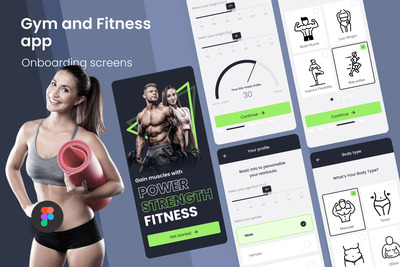 健身 App UI KIT (FIG)